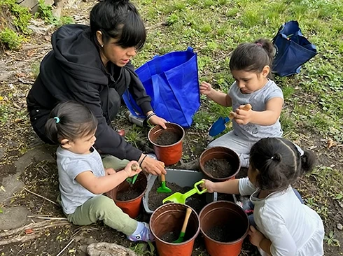 Jardinería con los niños